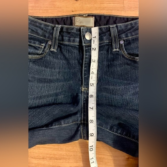 Paige Peg Straight Leg Jeans in dark wash denim size 28 - Picture 7 of 11